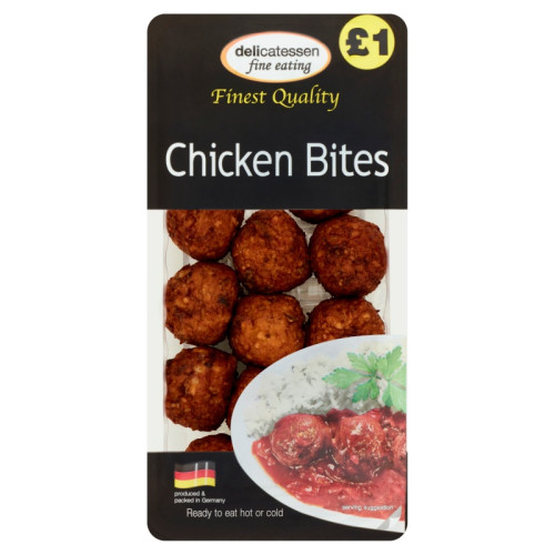 DELICATESSAN FINEST QUALITY CHICKEN BITES 1x200G PMP &Acirc;&pound;1