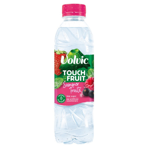 VOLVIC FLAVOURED WATER SUMMER FRUITS BOTTLE 1x12x500ML