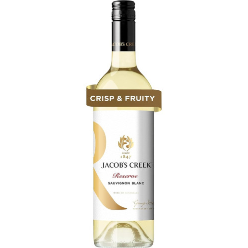 JACOBS CREEK RESERVE SAUVIGNON BLANC WHITE WINE BOTTLE 1x75CL