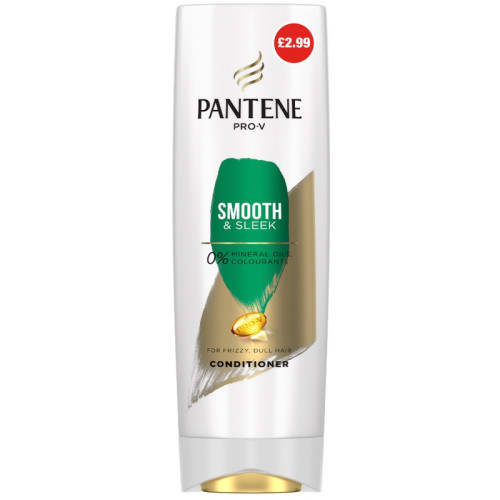 PANTENE SMOOTH + SLEEK CONDITIONER 6x6x250ML PMP &Acirc;&pound;2.99