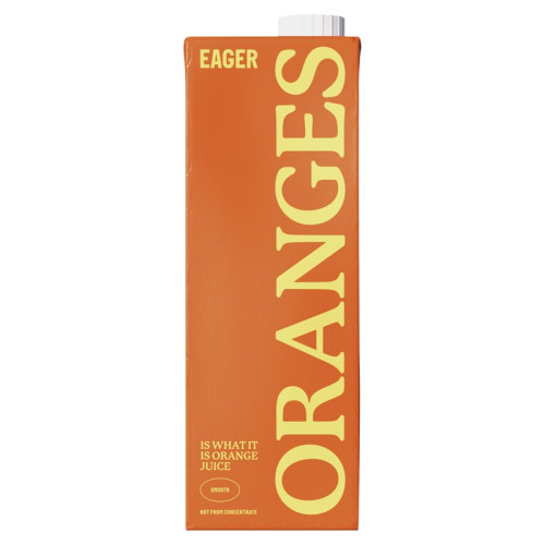 EAGER JUICE ORANGE CARTON 1x8x1L