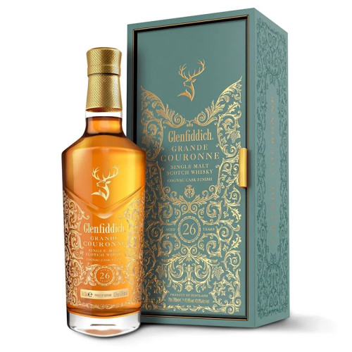 GLENFIDDICH GRANDE COURONNE 26 YEAR WHISKY BOTTLE 1x70CL