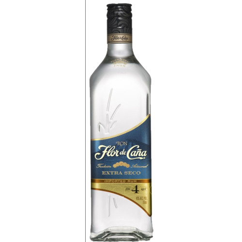 FLOR DE CANA 4 YEAR SECO RUM BOTTLE 1x70CL