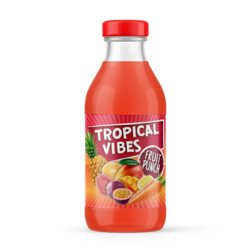 TROPICAL VIBES FRUIT PUNCH BOTTLE 1x15x330ML