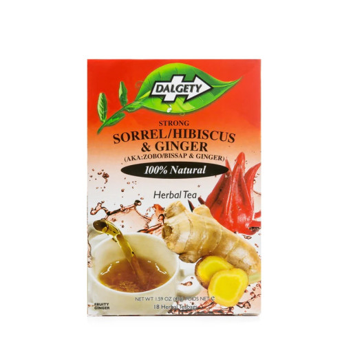 DALGETY SORREL HIBISCUS & GINGER HERBAL TEA 1x6x45G