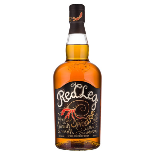 REDLEG SPICED RUM BOTTLE 1x70CL