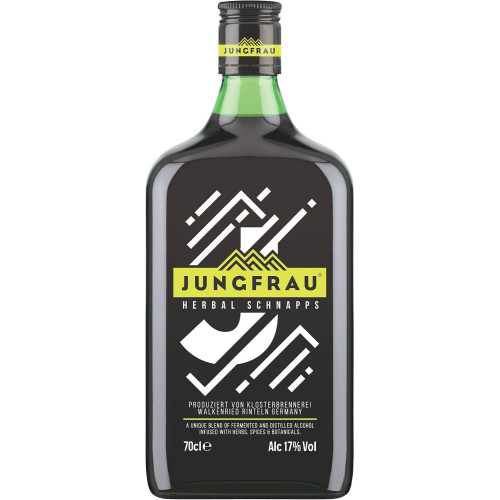 JUNGFRAU SCHNAPPS HERBAL LIQUEUR BOTTLE 1x70CL