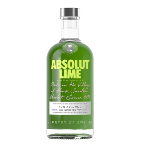 ABSOLUT LIME VODKA BOTTLE 6x70CL