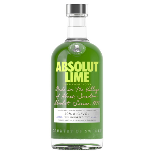 ABSOLUT LIME VODKA BOTTLE 1x70CL