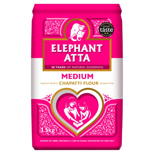 ELEPHANT ATTA CHAPPATI MEDIUM FLOUR 1x8x1.5KG