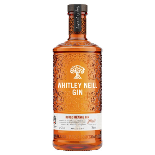 WHITLEY NEILL BLOOD ORANGE GIN BOTTLE 1x70CL
