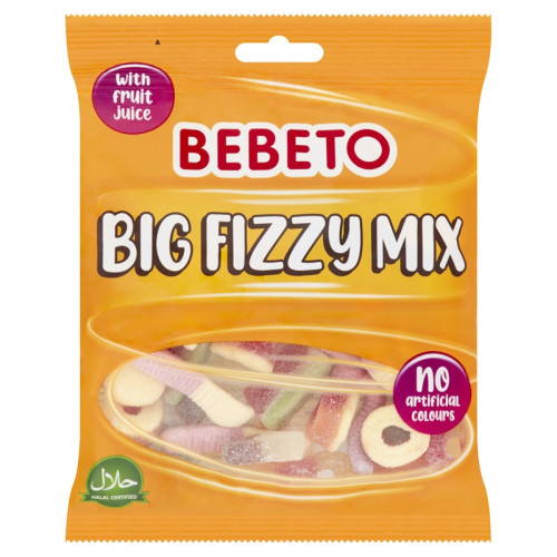 BEBETO BIG FIZZY MIX SWEETS 1x10x150G PMP &Acirc;&pound;1