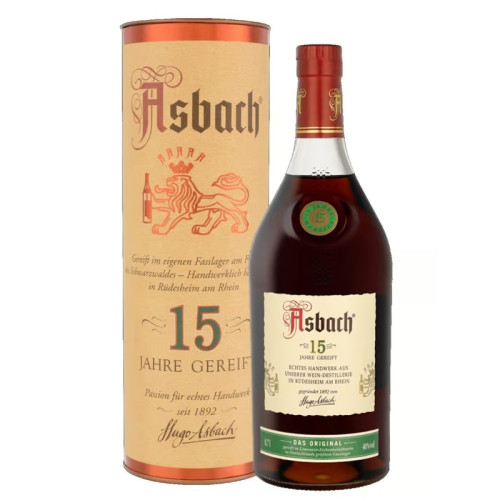 ASBACH 15 YEAR BRANDY BOTTLE 1x70CL