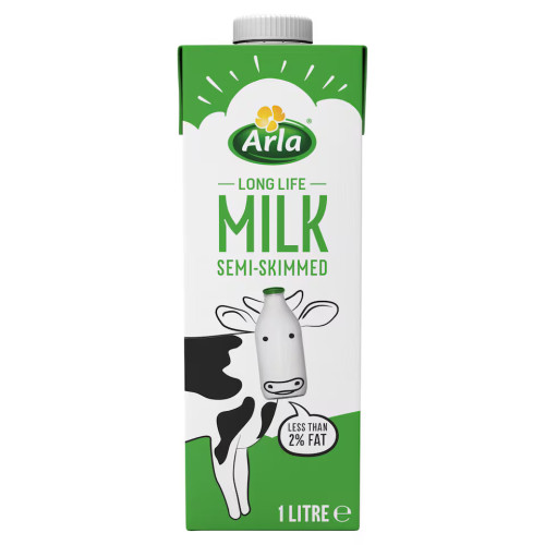 ARLA SEMI SKIMMED MILK 1 x 1L