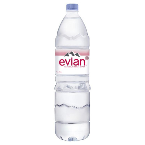 EVIAN STILL MINERAL BOTTLE 1x8x1.5L