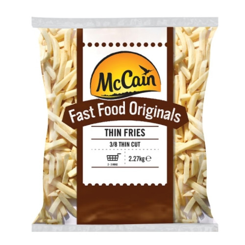 MCCAIN STRAIGHT CUT FRIES 3/8 1x2.27KG