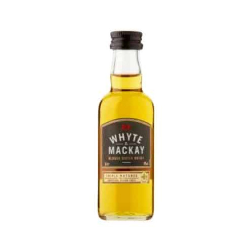 WHYTE & MACKAY BLENDED SCOTCH WHISKY BOTTLE 1x12x5CL