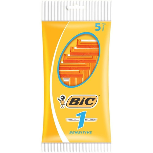 BIC 1 SENSITIVE 5 DISPOSABLE RAZORS 1x10x5s