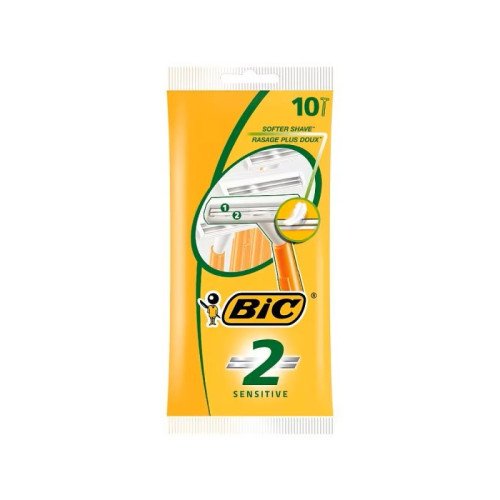 BIC 2 SENSITIVE 5 DISPOSABLE RAZORS 1x10x5s