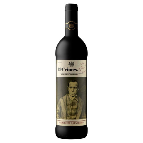 19 CRIMES CABERNET SAUVIGNON WHITE WINE BOTTLE 6x75CL