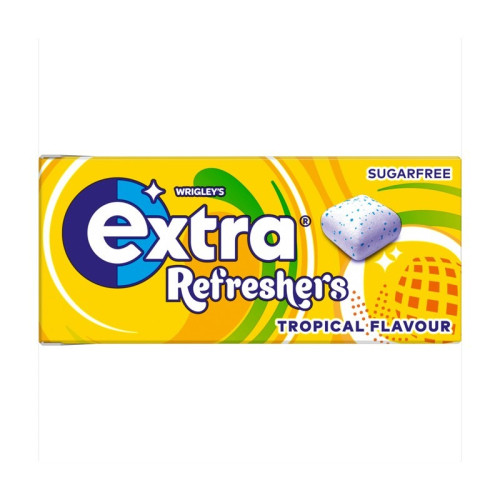 EXTRA REFRESHERS TROPICAL CHEWING GUM 1x16x7PC