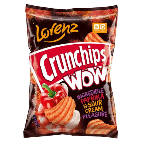 LORENZ PAPRIKA & SOUR CREAM CRISPS 1x12x80G