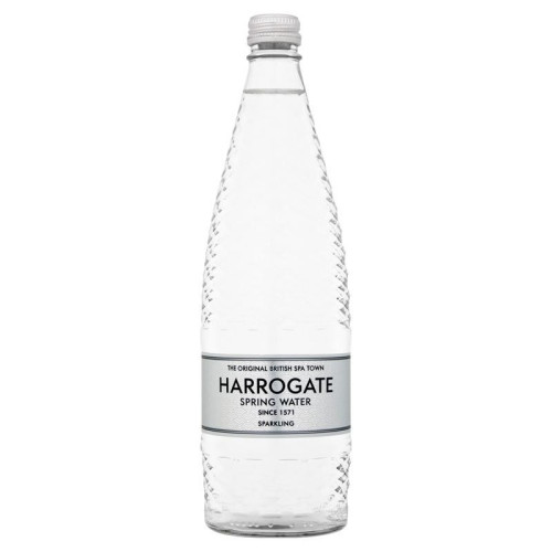 HARROGATE SPRING SPARKLING SPRING WATER GLASS BOTTLE 1x24x330ML