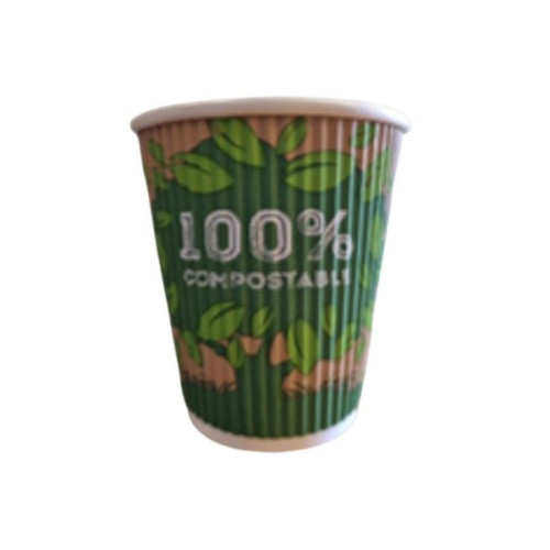 CATERPACK ENVIRO RIPPLE CUP 8OZ 1x25s
