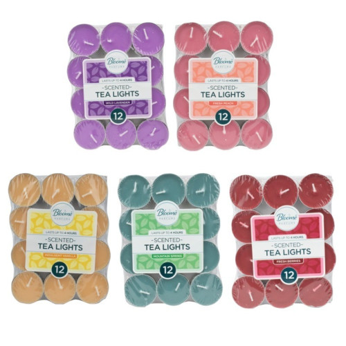FRAGRANCED TEALIGHT CANDLES 2x12s