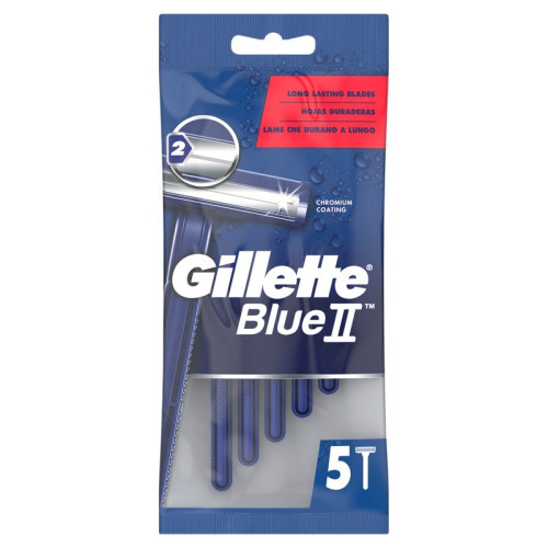 GILLETTE BLUE ii MEN DISPOSABLE RAZORS 1x5x5s