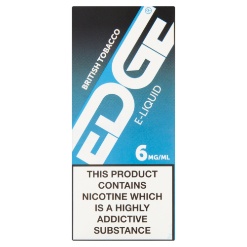 EDGE BRITISH TOBACCO 6MG E-LIQUID 1x5xSGL