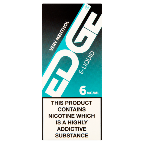 EDGE VERY MENTHOL 6MG E-LIQUID 1x5xSGL
