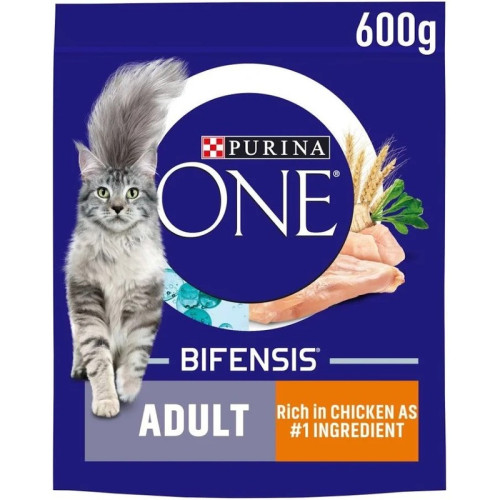 ONE ONE ADULT CHICKEN WHOLE GRAIN CAT FOOD 1x4x600G PMP &Acirc;&pound;3.99