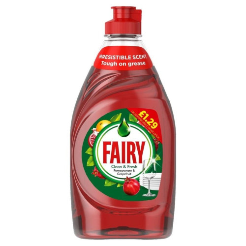 FAIRY POMEGRANATE & GRAPEFRUIT WASHING UP LIQUID 1x10x320ML PMP &Acirc;&pound;1.29
