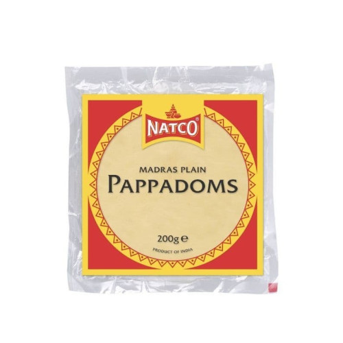NATCO PLAIN POPPADUMS 1x60x200G