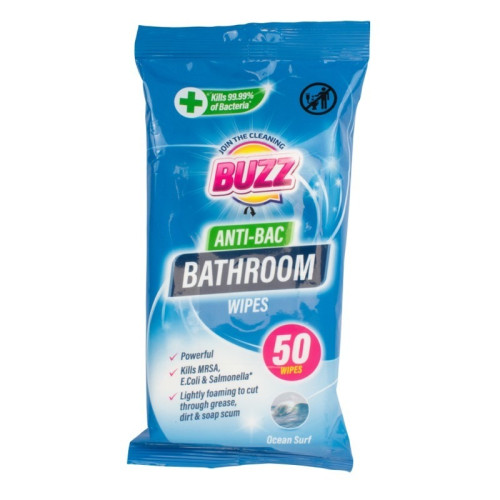 BUZZ BATHROOM WIPES 12x50s