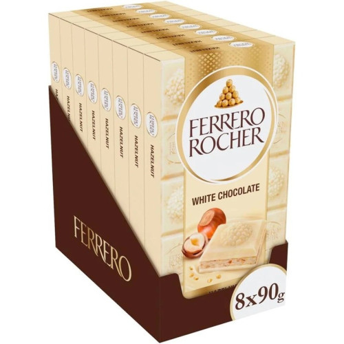 FERRERO ROCHER TABLET WHITE CHOCOLATE G90 1x8x90G