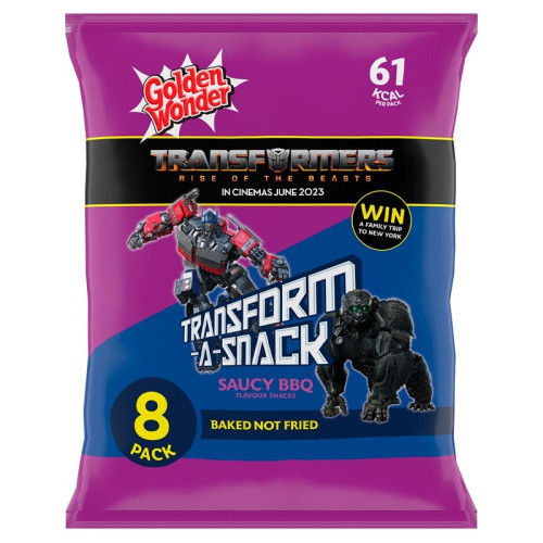 GOLDEN WONDER TRANSFORM-A-SNACK SAUCY BBQ CRISPS 1x18x56G PMP &Acirc;&pound;1.00