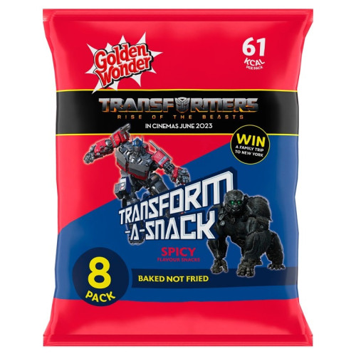 GOLDEN WONDER TRANSFORM-A-SNACK SPICY CRISPS 1x18x56G PMP &Acirc;&pound;1.00