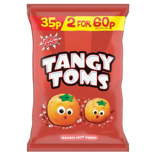 GOLDEN WONDER TANGY TOMS CRISPS 1x36x22G PMP &Acirc;&pound;0.35