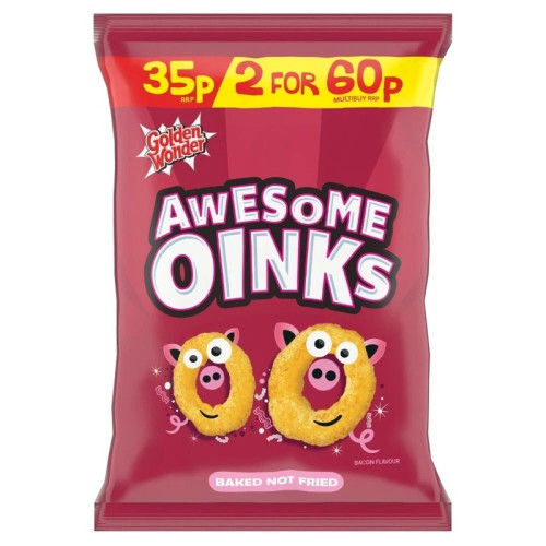 GOLDEN WONDER OINKS CRISPS 1x36x22G PMP &Acirc;&pound;0.35
