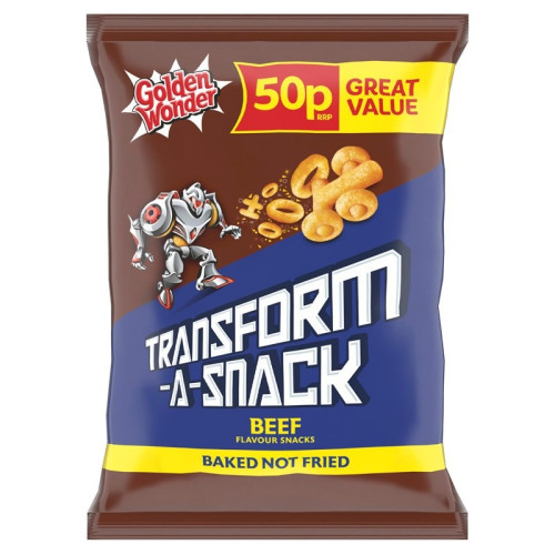 GOLDEN WONDER TRANSFORM-A-SNACK BEEF CRISPS 1x30x27G PMP &Acirc;&pound;0.50