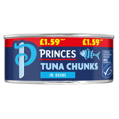 PRINCES TUNA CHUNKS IN BRINE 1x12x145G PMP &Acirc;&pound;1.59