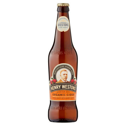 HENRY WESTONS ORGANIC CIDER BOTTLE 1x8x500ML