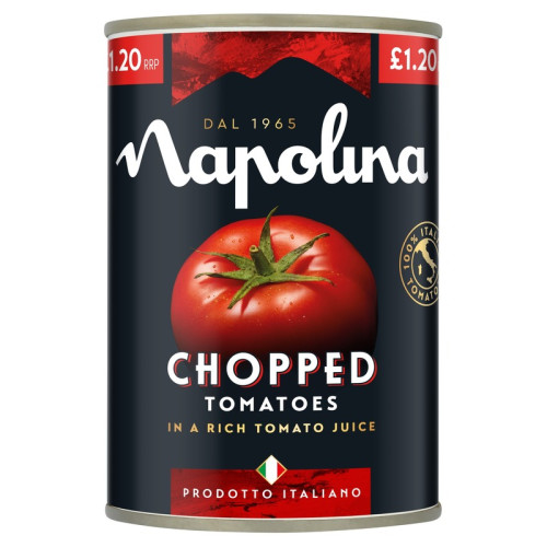 NAPOLINA CHOPPED TOMATO 1x12x400G PMP &Acirc;&pound;1.2