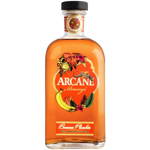 THE ARCANE ARRANGE BANANA FLAMBEE RUM BOTTLE 1x70CL