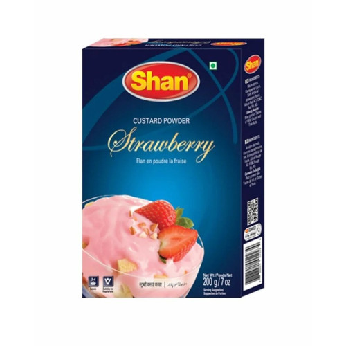 SHAN SWEET STRAWBERRY CUSTARD POWDER 2x6x200G