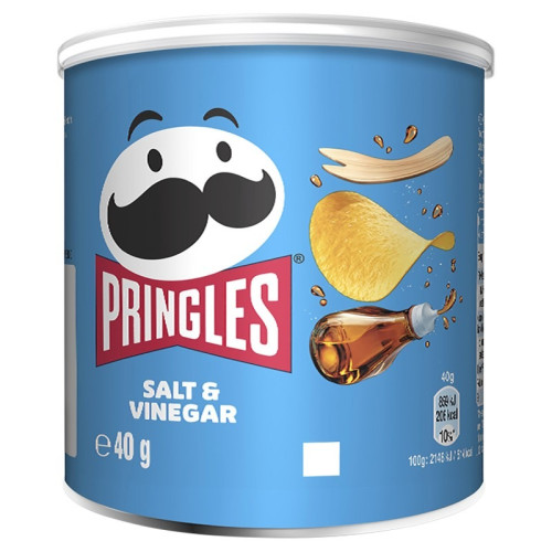 PRINGLES SALT & VINEGAR CRISPS 1x12x40G