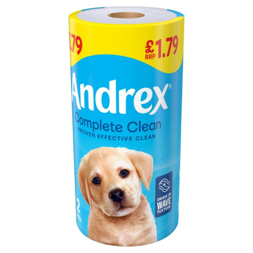 ANDREX CLASSIC CLEAN TOILET TISSUE ROLLS 1x12x2PK PMP &Acirc;&pound;1.79