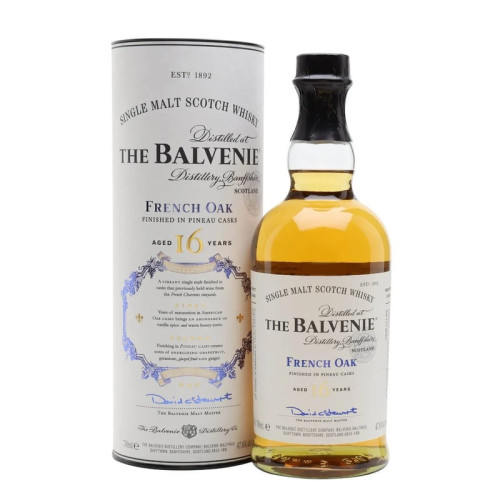 BALVENIE FRENCH OAK PINEAU 16 YEAR WHISKY BOTTLE 1x70CL